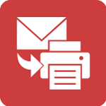 Attach, Email and Print icon